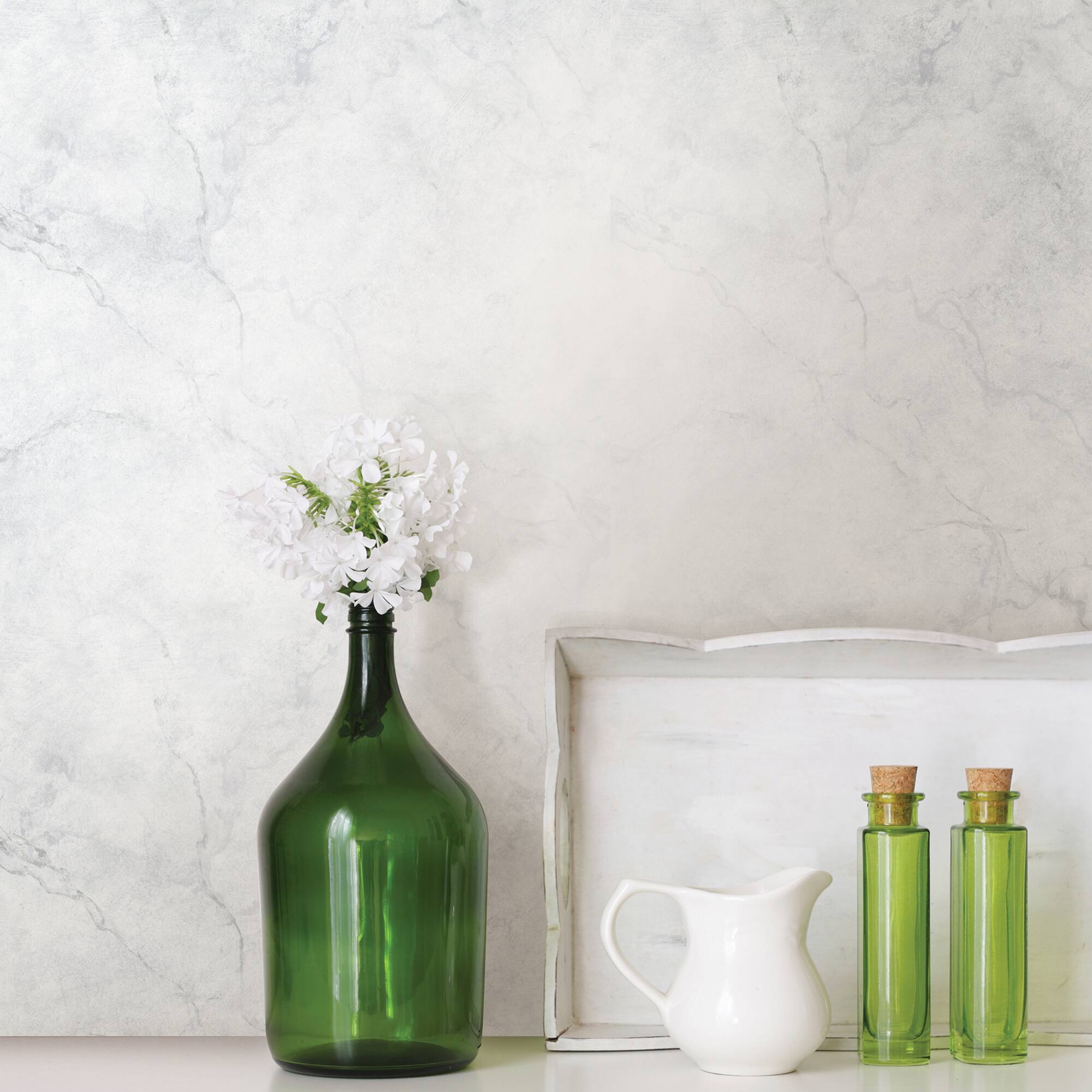 NuWallpaper Carrara Marble Peel & Stick Wallpaper